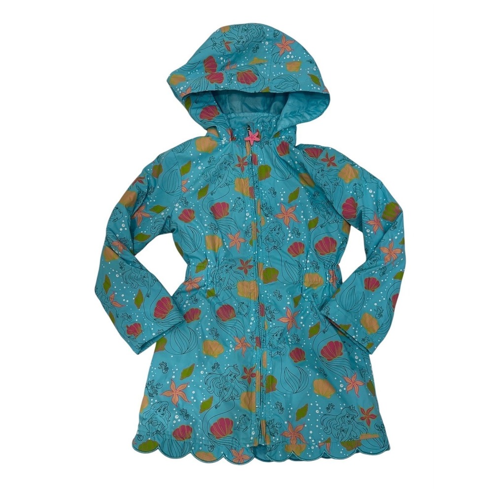 Disney Store Girl Mermaid Jacket With Hood Light Size 4